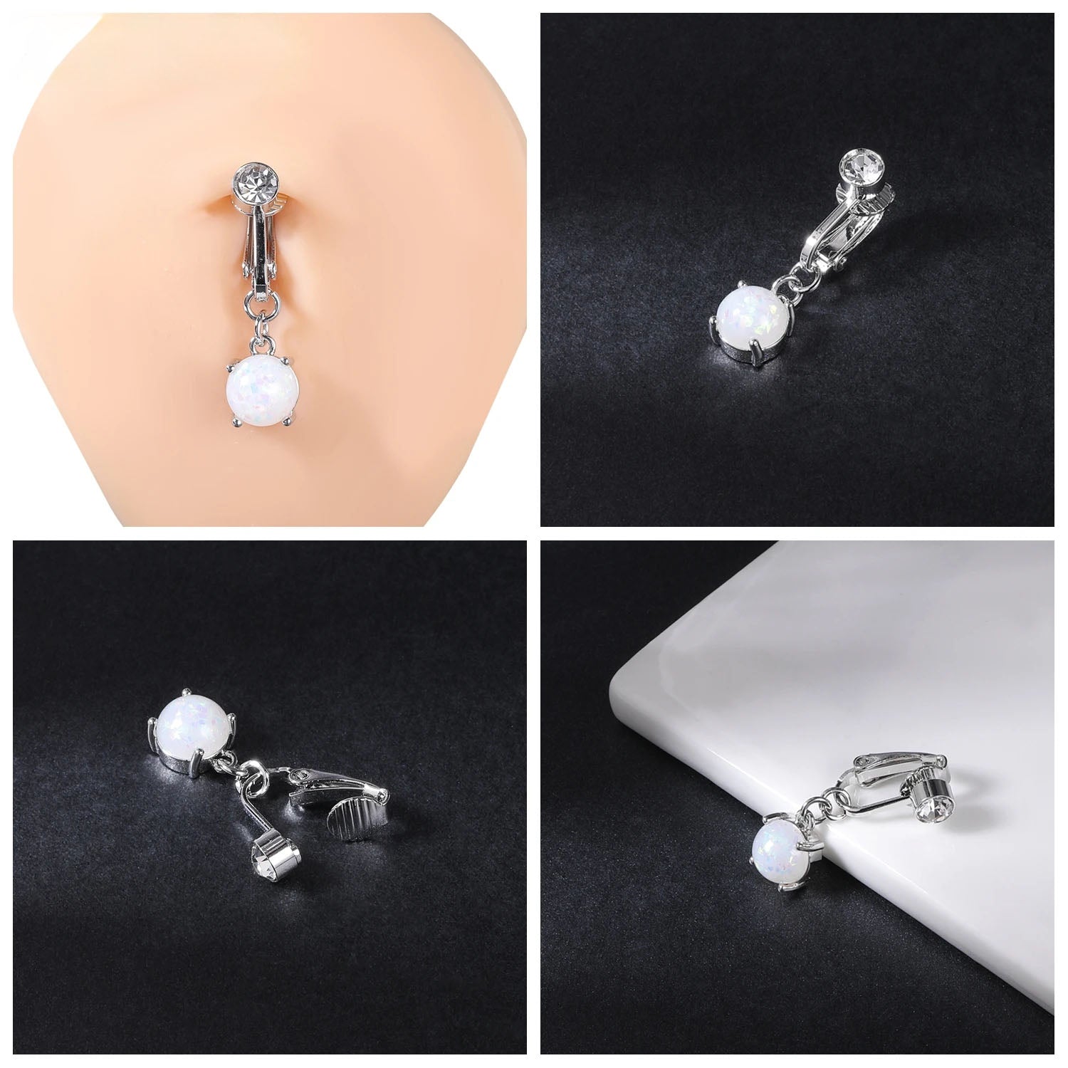 Clip-On Belly Button Piercing