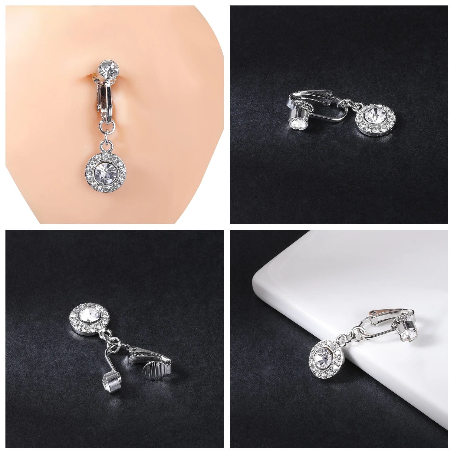 Clip-On Belly Button Piercing